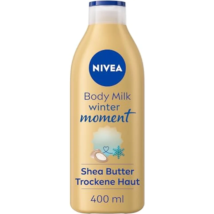 NIVEA Body Milk Winter Moment, Body Lotion mit Tiefenpflege Serum für 72h Feuchtigkeit, Sheabutter und einzigartigem Winterduft, 400 ml – Bild 1