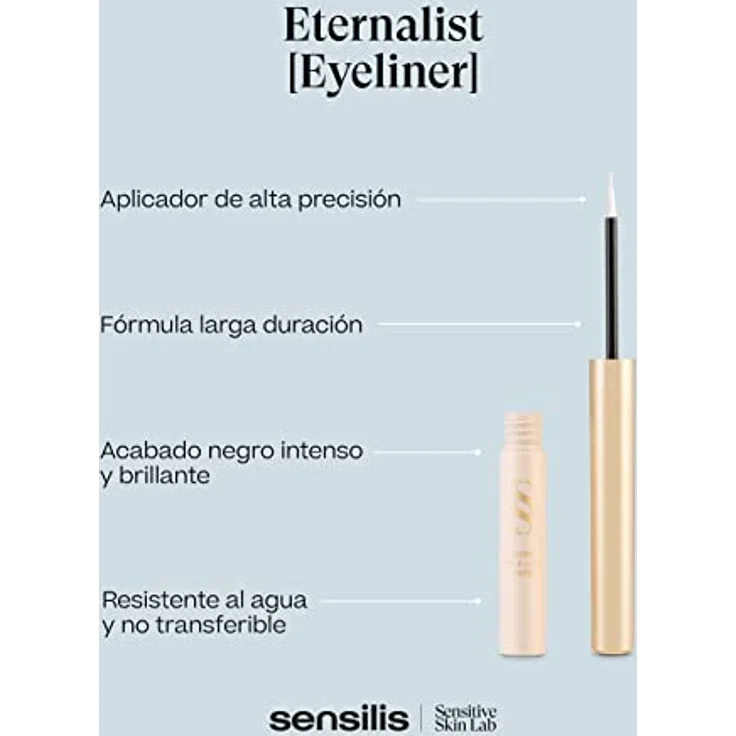 Sensilis Eternalist Eyeliner, flüssig, schwarz, wasserfest, 2,5 ml, mit feiner Spitze und langer Haltbarkeit – Bild 5
