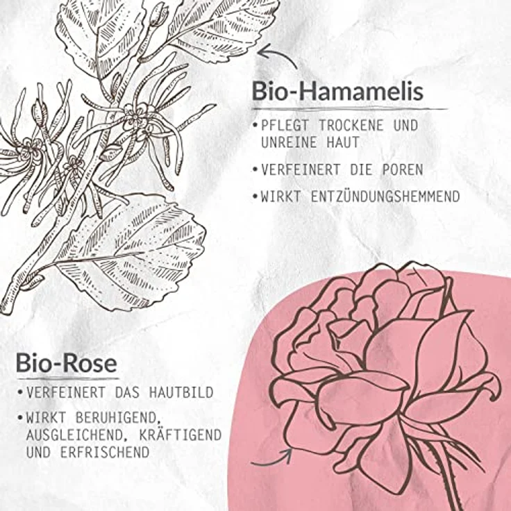 Logona Feuchtigkeitsspendendes Gesichtswasser, Toner für einen strahlenden und gepflegten Teint, Mit Bio-Rose und Bio-Hamamelis, Vegane Formel, 1 x 150 ml – Bild 4