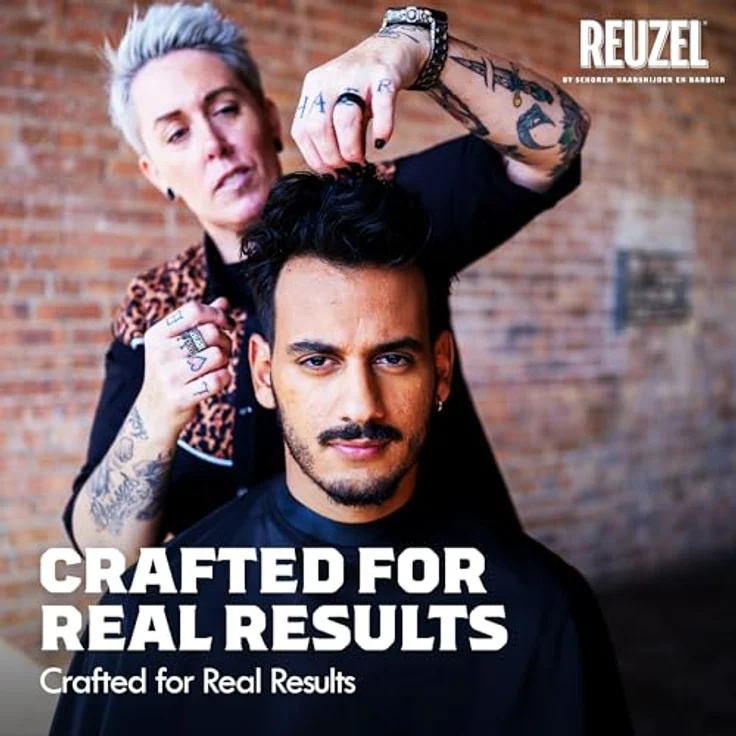 Reuzel Fiber Pomade, Haarpomade für Herren, 95 g, langanhaltende Fixierung, leicht auswaschbar, gesunder Glanz, Textur und Form – Bild 9