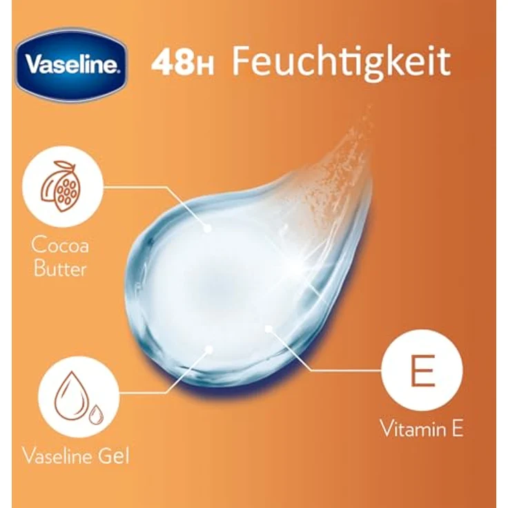 Vaseline Lip Therapy Lippenbalsam mit nährender Kakaobutter, 4,8 g, Braun – Bild 3