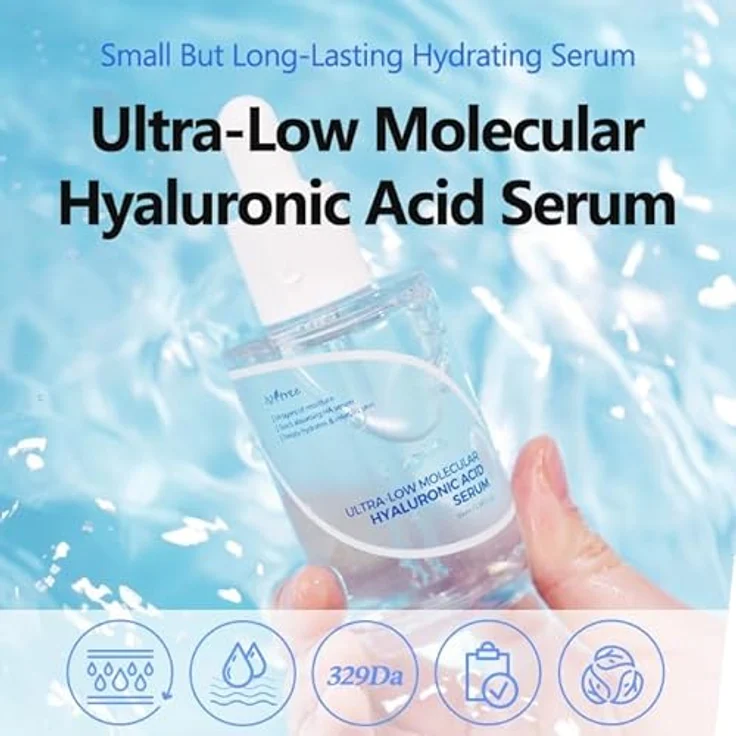 IsNtree Hyaluronsäureserum mit ultraniedrigem Molekulargewicht, 50 ml, 1,69 fl.oz | Schnell einziehendes Hyaluronsäureserum | Spendet tiefenwirksam Feuchtigkeit und glättet die Haut – Bild 2