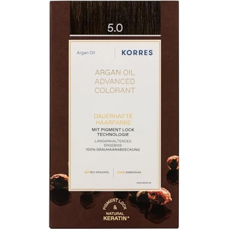 Korres Argan Oil Hair Colorant 5.0 Hellbraun 145 ml – Bild 2