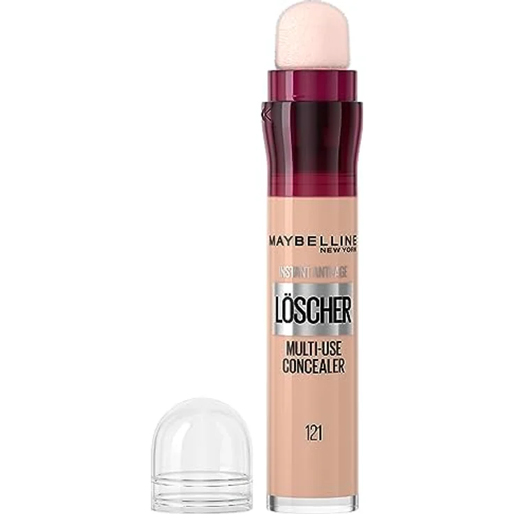 Maybelline New York Abdeckstift, Instant Anti-Age Effekt Concealer, Löscher mit Mikro-Lösch-Applikator, Nr. 121 Light Honey, 6,8 ml – Bild 2