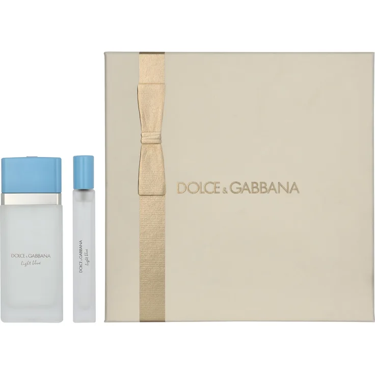Dolce & Gabbana Light Blue Pour Femme Geschenkset, Eau de Toilette Spray 50ml + 10ml, blumig-frischer Duft