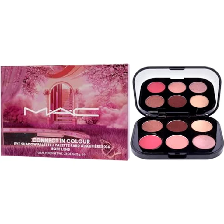 MAC Cosmetics Connect In Colour Eye Shadow Palette, 6 Farben Lidschattenpalette Farbton Rose Lens, 6,25 g – Bild 7