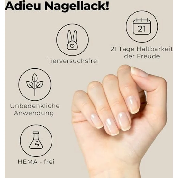 Miss Sophie Nagelfolie Transparent Nageldesign – Bild 4