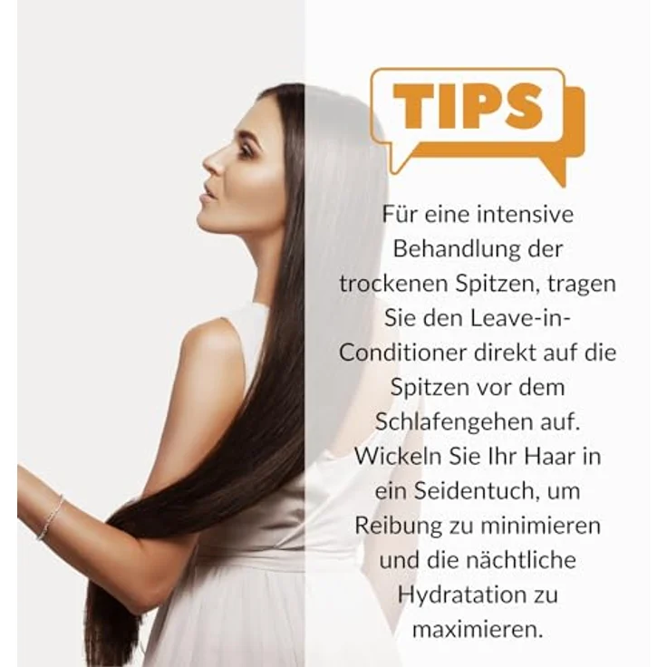 M PURE MINERAL DEAD SEA COSMETICS Pure Mineral Leave-in Conditioner mit Kokosöl - 350ml, feuchtigkeitsspendend und glanzgebend, ohne Sulfate, Parabene und Petrolate – Bild 4