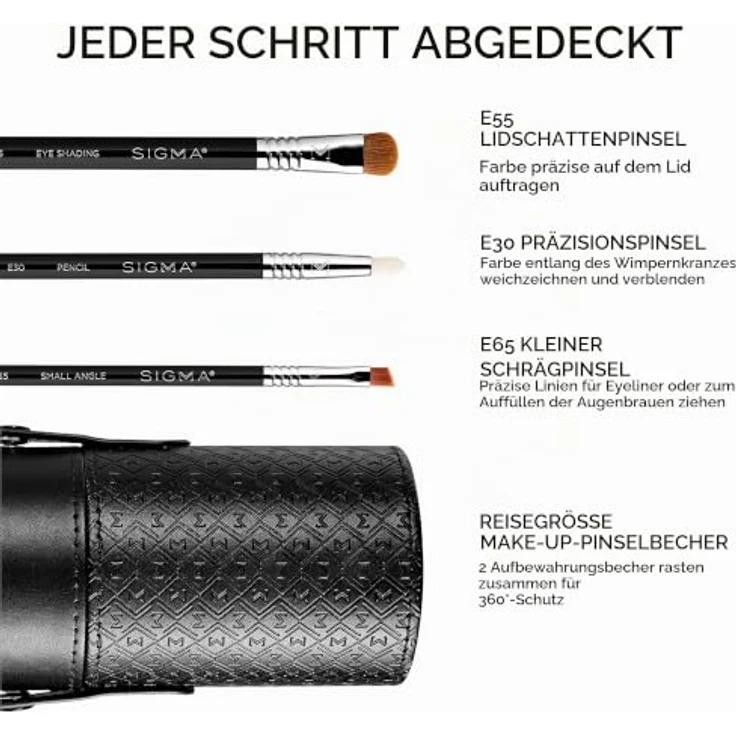 Sigma Beauty Travel Kit Make Me Classy, Pinselset mit 7 handlichen Pinseln und praktischem Behälter – Bild 4