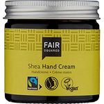 FAIR SQUARED Hand Creme Sensitive Shea 50 ml Handcreme - Handpflege für empfindliche Haut - mit Fairtrade-Sheabutter - vegane Naturkosmetik - Zero Waste im Mehrweg-Glastiegel
