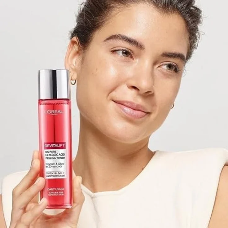 L’Oréal Paris Revitalift Glycolic Peeling Toner, Gesichtsreinigungstonikum mit sanfter Hautverfeinerung, 180 ml – Bild 8