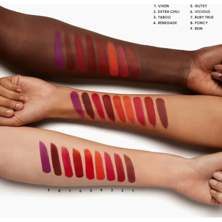 MAC Cosmetics Locked Kiss 24h Lipstick, langanhaltender Lippenstift mit mattierendem Effekt, Farbton Gutsy, 1,8 g – Bild 5
