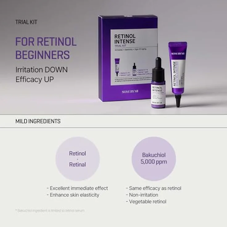 Some By Mi Retinol Intense Trial Kit, Augenpflege-Set mit Anti-Aging Retinol-Serum und feuchtigkeitsspendender Augencreme, 10 ml je Produkt – Bild 4