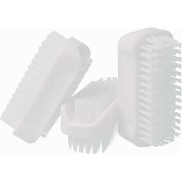Parsa Beauty Handwaschbürste, doppelseitige Nagelbürsten im 3er Pack in weiss