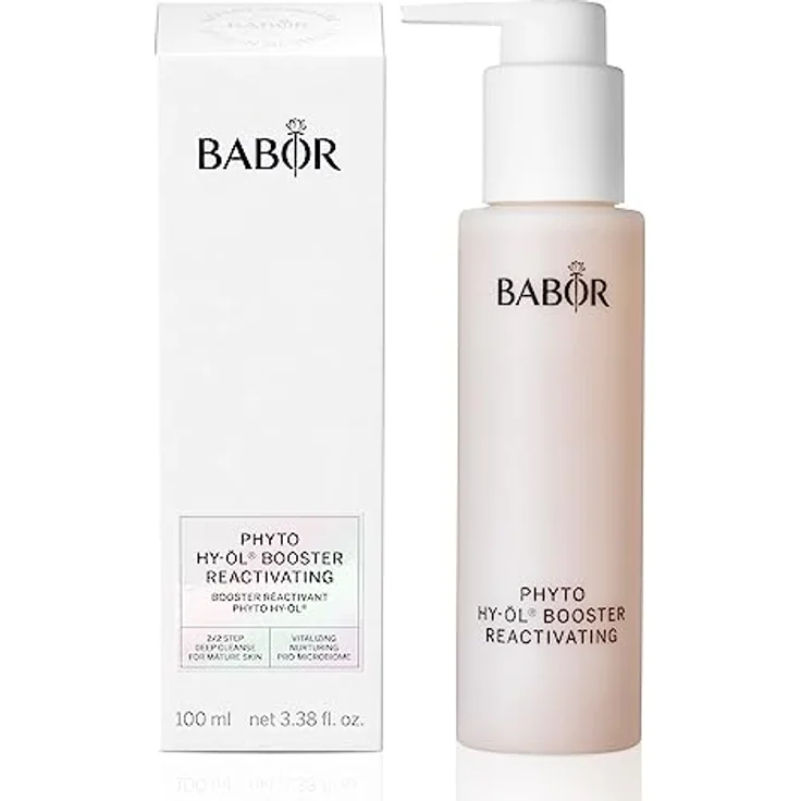 BABOR Phyto HY-ÖL Booster Reactivating für müde Haut, Gesichtsreiniger zur Anwendung mit Hy-Öl, Mit Weißem Tee und Ginseng, Vegane Formel, Phytoactive Reactivating, 1 x 100 ml – Bild 1