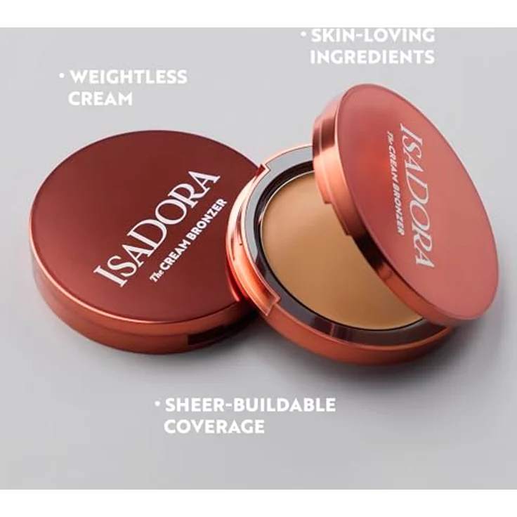 IsaDora The Cream Bronzer 52 Deep – Veganes Bronzing Make-up für sonnengeküssten Teint, konturierbar, tierversuchsfrei, parfümfrei – Bild 2