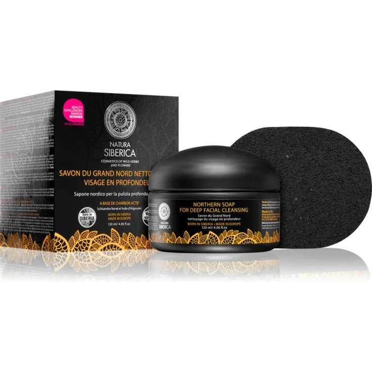 Natura Siberica Wild Herbs and Flowers Detox-Seife für das Gesicht, 120 ml, sanfte Tiefenreinigung, spendet Feuchtigkeit