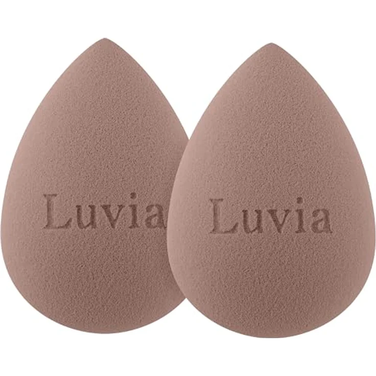 Luvia Cosmetics Flawless Touch Sponge Set Elegance, Premium Make-up Schwämme in Nude-Rosé, 2er Pack – Bild 1
