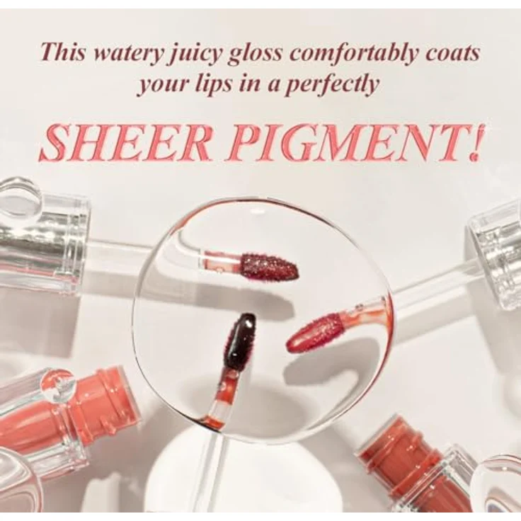 TIRTIR Waterism Glow Tint Lipgloss, langlebig und feuchtigkeitsspendend, Farbton 07 Classic Plum, 4 g – Bild 3