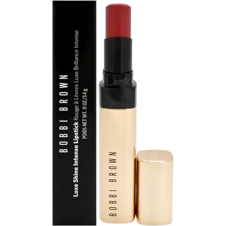 Bobbi Brown Luxe Shine Intense Lippenstift, hochpigmentierte Formel mit pflegender Hyaluronsäure und Vitamin E, 2,3 g CLARET