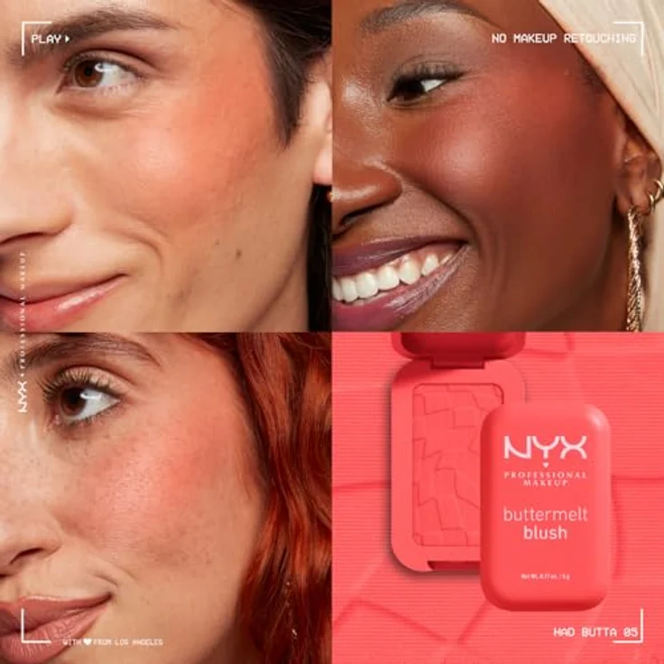 NYX Professional Makeup Buttermelt Blush, Puderrouge in Farbton 05 Had Butta, 5 g, für einen frischen Teint – Bild 6