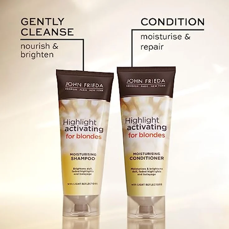 John Frieda Sheer Blonde Highlight Aktivierendes Feuchtigkeitsspendendes Shampoo 500 ml – Bild 4