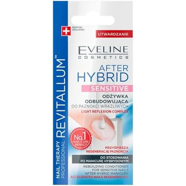 EVELINE COSMETICS Nail Therapy Professional - After Hybrid Revitalum Nagelhärter Conditioner, Intensive Pflege für beschädigte Nägel, 12ml, mit natürlichen Nährstoffen und Schutzbarriere – Bild 1