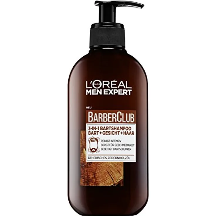 L'Oréal Men Expert Gesichtspflege Barberclub Wash Bartpflege 200 ml für eine gepflegte Haut