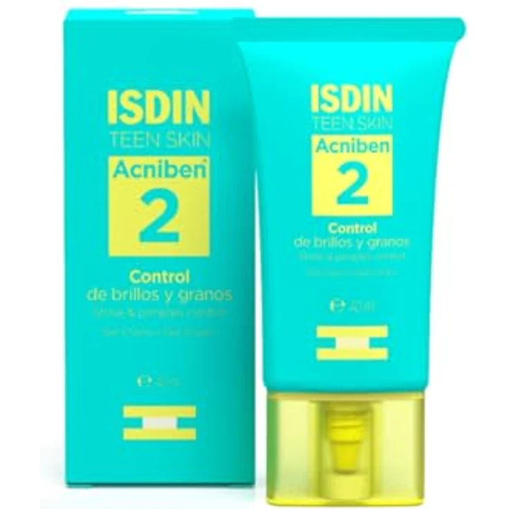 ISDIN Acniben Akne Kontroll Gel Creme (40ml) | Beseitigt Unreinheiten, bringt die Haut ins Gleichgewicht | Mattes Finish mit Zinkamid – Bild 1
