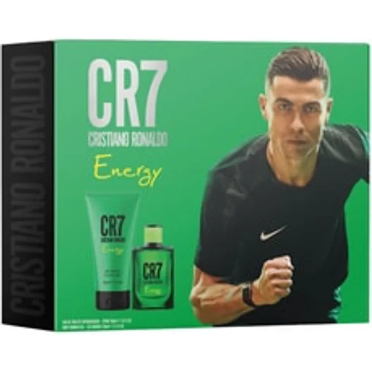 Cristiano Ronaldo CR7 Energy Duftset, Herren-Duftset mit 30 ml Eau de Toilette und 150 ml Duschgel, frischer maskuliner Duft