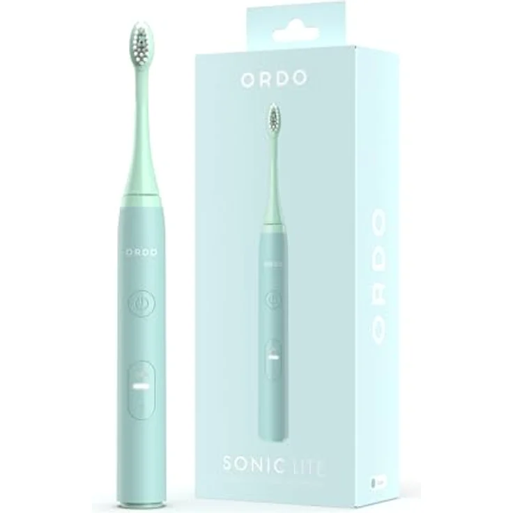 ORDO Sonic Lite, Schallzahnbürste für Erwachsene mit 35.000 Impulsen/Min, Dual-Modi, 5+ Wochen Akku, Smart-Timer, wasserdicht, USB-C, Salbei – Bild 1