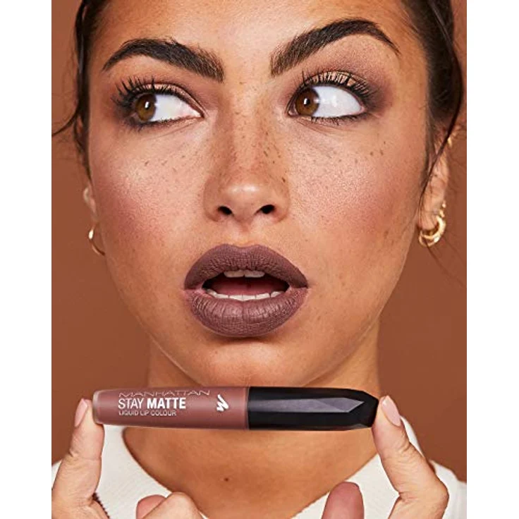 Manhattan Cosmetics Stay Matte Liquid Lip Colour 105 Raw Kiss, 5,5 ml – Bild 6