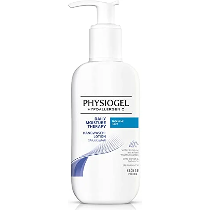 PHYSIOGEL Daily Moisture Therapy Handwaschlotion 400 ml – Flüssigseife für die milde Reinigung trockener Hände – regenerierende, pH-neutrale Seife – Bild 1