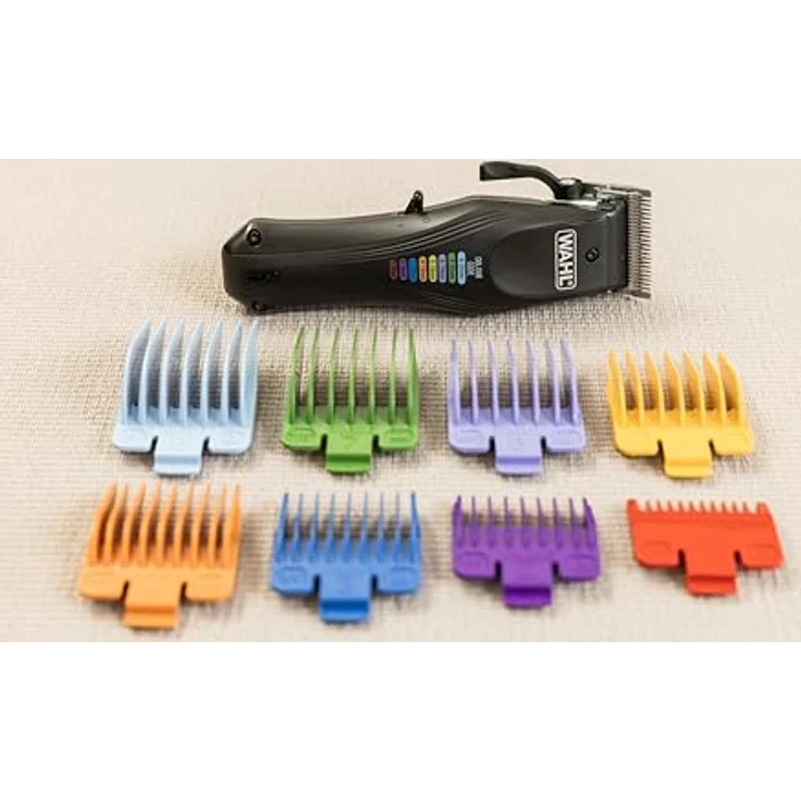 Wahl Colour Pro Tierhaarschneidemaschine Set, kabellos mit 120 Minuten Laufzeit, farbcodierte Aufsteckkämme und ergonomischem Design – Bild 7