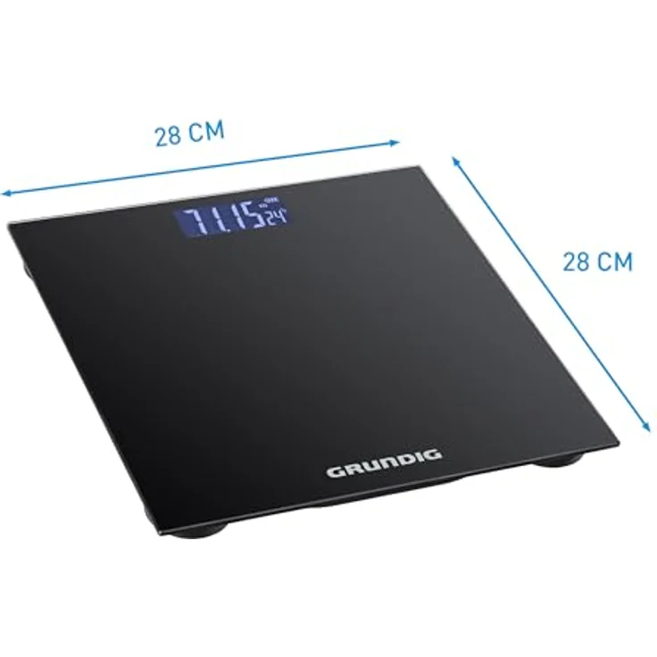 Grundig Personenwaage digital, schwarz – Bild 4