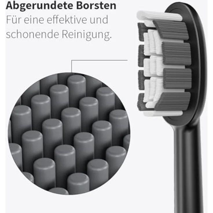 Zahnheld Gero Bürstenköpfe Medium elektrische Schallzahnbürste schwarz 3 Stück – Bild 4