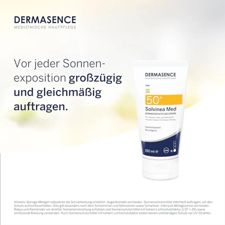 Dermasence Produkte Dermasence Produkte Dermasence Solvinea Med LSF 50 Creme Sonnenöl 150 ml – Bild 5