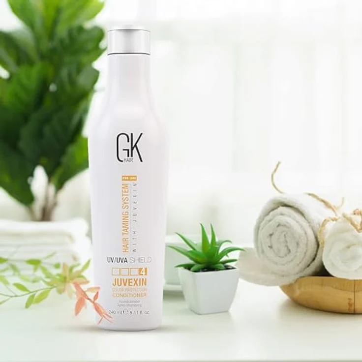 GK HAIR Globaler Keratin GKhair Shield Conditioner 240ml | UV/UVA-Schutz, Aloe Vera, natürliche Öle | Für trockene, gespaltene Enden - alle Haartypen - Von Gkhair – Bild 2