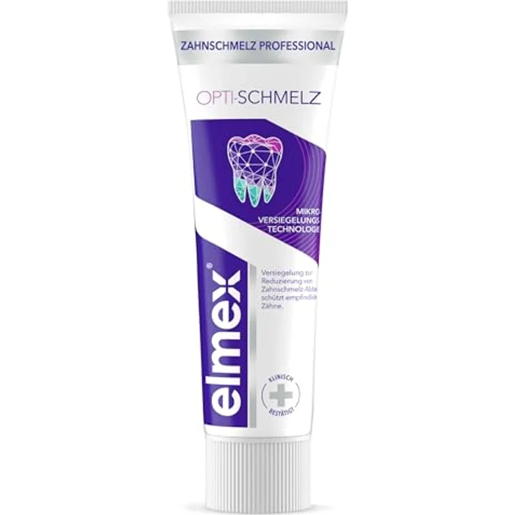 elmex Opti-schmelz Professional Zahnpasta, stärkt den Zahnschmelz mit Mikroversiegelungs-Technologie, 75 ml – Bild 2