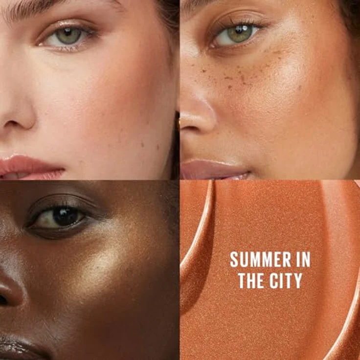 Maybelline New York Sunkisser Blush, Flüssiger Rouge für sonnengeküssten Glow, lichtreflektierende Perlen, Vitamin E, 12 Summer in the City, 4,7ml – Bild 3