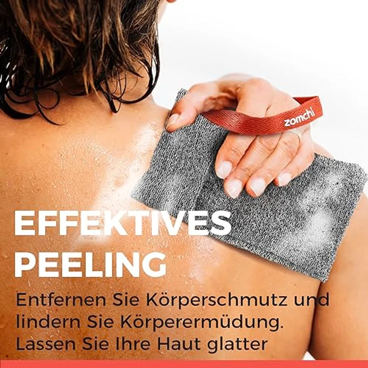 ZOMCHI Seifensäckchen (hart) – 2er Set Seifenbeutel für feste Seife, ultralanglebig, sanftes Peeling, Duschschwamm für Körperpflege – Bild 2