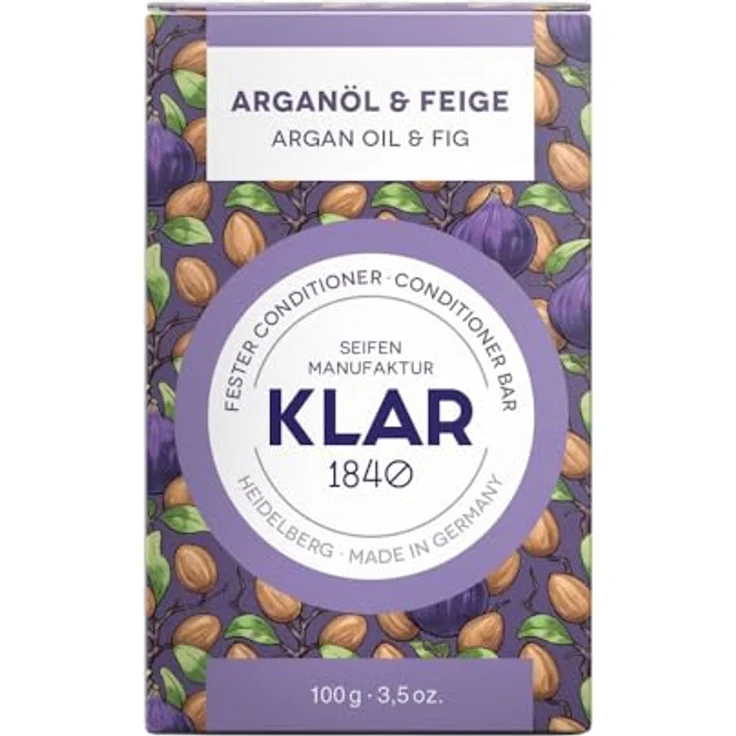 Klar Festes Shampoo Haarseife Arganöl/Feige 100 g – Bild 4