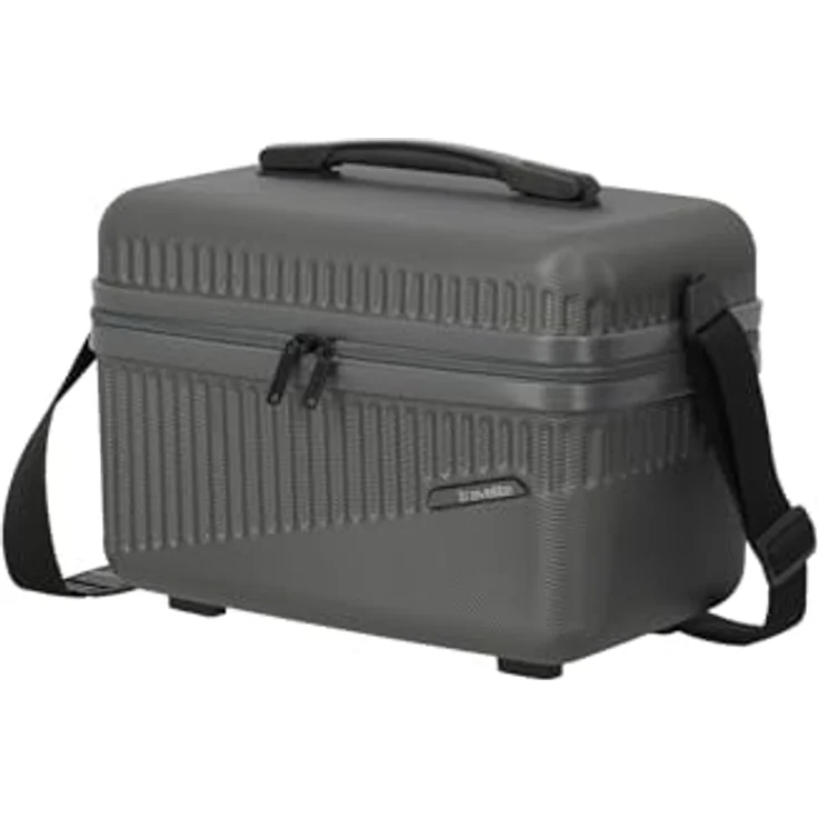 Travelite Beautycase Hartschale Handgepäck, Bali, Kosmetikkoffer mit Organizer- und Aufsteckfunktion, 36 cm, 17 Liter, Anthrazit – Bild 1