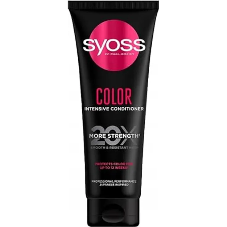 Syoss Color Intensive Conditioner für gefärbtes und gebleichtes Haar 250ml, Schutz bis zu 12 Wochen, Japan-Inspiration, 20x stärker, reichhaltige Formel - Syoss Intensiv-Konditionierer für Gefärbtes Haar 250