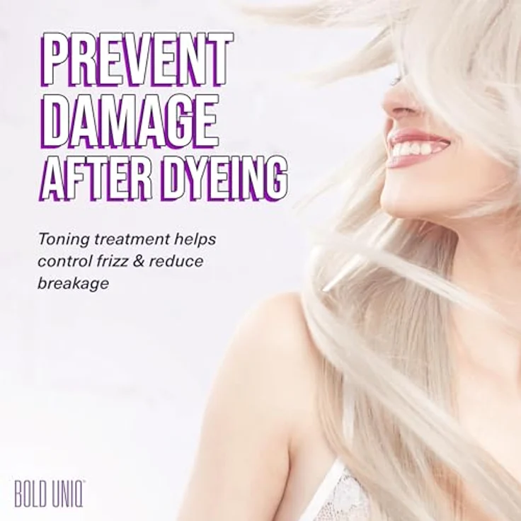 Bold Uniq Silber Haarmaske Für Silbernes & Blondiertes Haar 200 ml - Preisvergleich – Bild 6