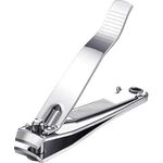 MHEALTH 3in1 Edelstahl Nagelzange Groß Nagelfeile Nagelhautschieber Nagelschneider Nagelzwicker Maniküre Pediküre für dicke & dünne Nägel 80mm