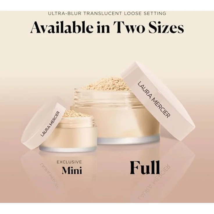 Laura Mercier MINI TRANSLUCENT LOOSE SETTING POWDER ULTRA BLUR, Fixierpuder mit mattierendem Finish und Hyaluronsäure, 6 g – Bild 5
