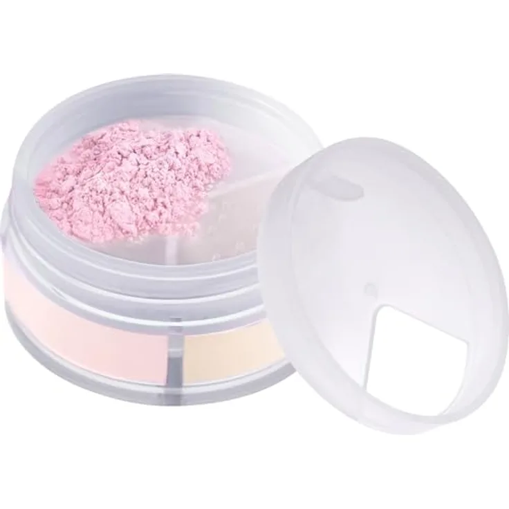 essence cosmetics FLAWLESS SKIN trio loose setting powder, Puder, Nr. 10, Mehrfarbig, aufhellend, natürlich, vegan, ölfrei, ohne Parabene, ohne Mikroplastikpartikel, 1er Pack (8g)