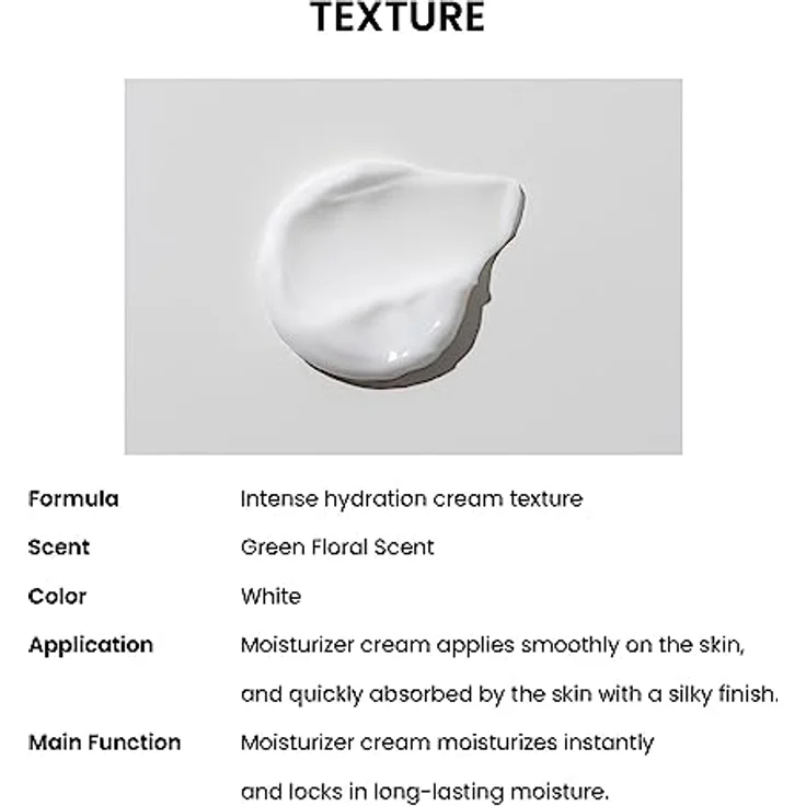 HEIMISH Moringa Ceramide Hyaluronic Hydrating Cream, 50ml - Feuchtigkeitsspendende Gesichtscreme mit SPF 30 und Gel-Creme-Textur – Bild 9