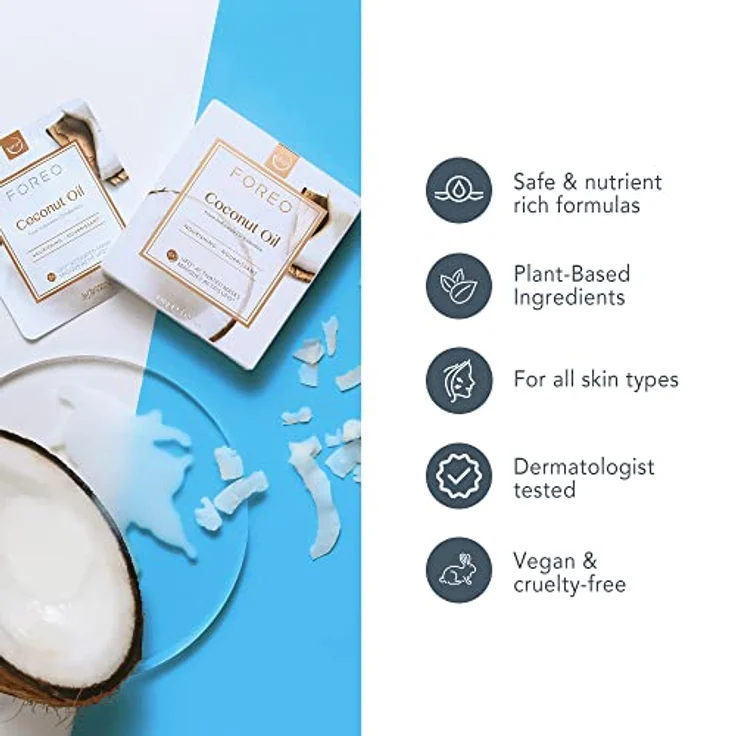 Foreo Gesichtspflege Intelligente Maskenbehandlung Ufo Mask Coconut Oil 6 x 1 Stk. – Bild 5